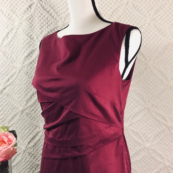 Ann Taylor Petites Ruched Waist Sleeveless Dress - Picture 3 of 8